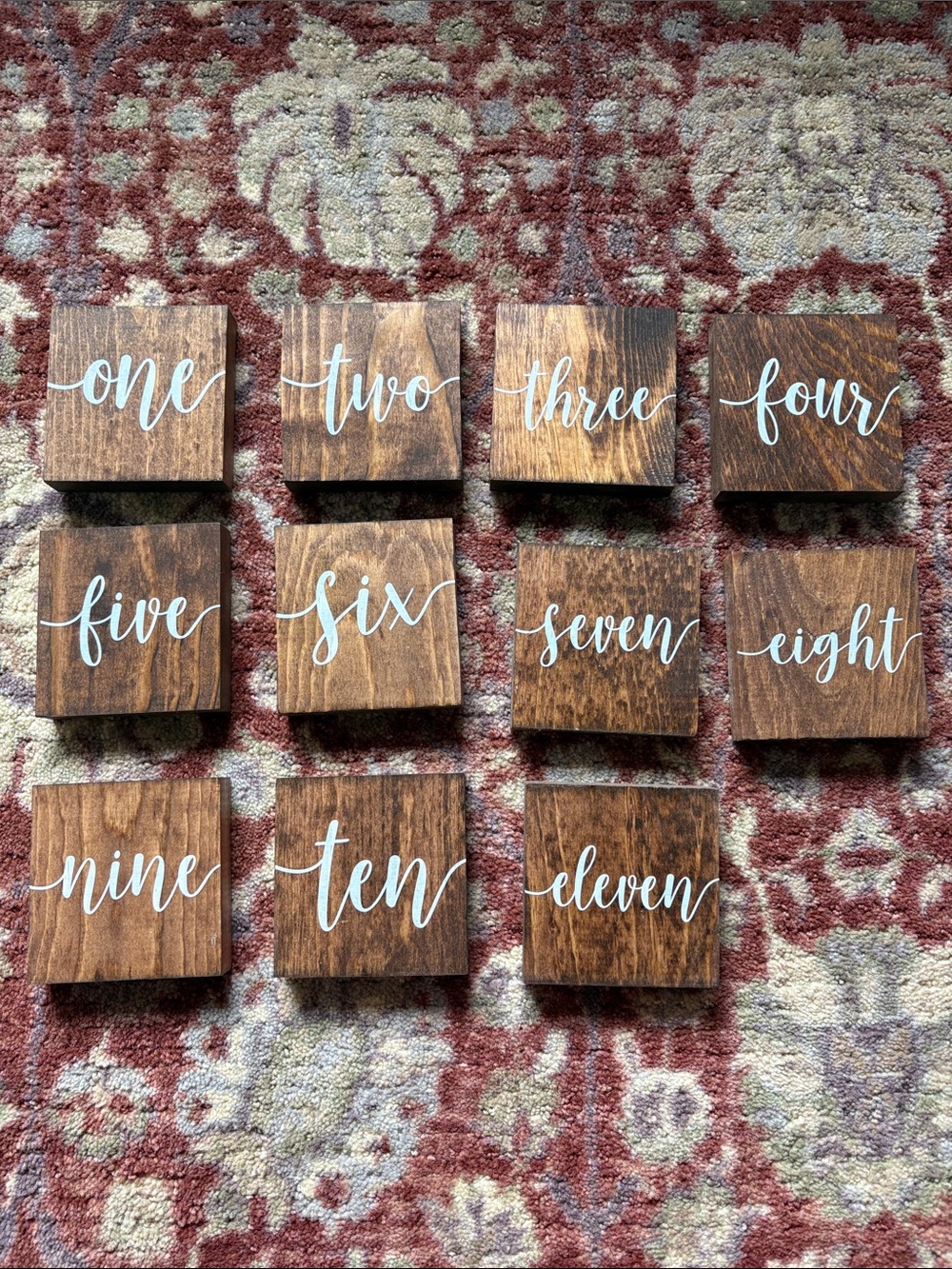 Table numbers 1-11